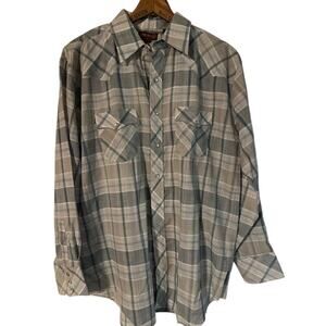 Vintage Men's Pearl Snap Western Shirt